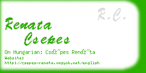 renata csepes business card